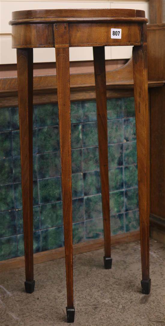 An inlaid occasional table, H.72.5cm